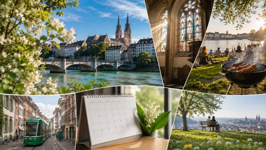 Pfingsten 2026 in Basel-Stadt: Pfingstsonntag am 24. Mai, Pfingstmontag am 25. Mai — gesetzlicher Feiertag. Bedeutung, Schweizer Bräuche, 7 Ausflugstipps, Brückentage-Rechner & Gotthard-Stau-Check