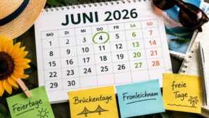 Feiertage Schweiz Juni 2026: Alle Daten, Fronleichnam, kantonale Unterschiede, Laden&ouml;ffnungszeiten, Verkehr, Z&uuml;ge, Shopping, Grenzverkehr und arbeitsfreie Tage im &Uuml;berblic.