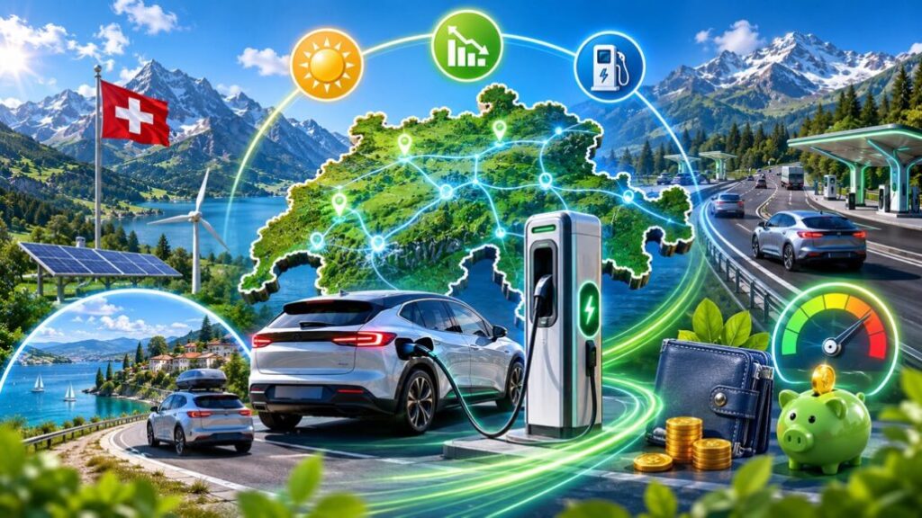 E-Auto laden Schweiz 2026: Wo Strom im Sommer am günstigsten ist, welche neuen Ladestationen kommen und wie Sie auf Autobahn und Ferienroute clever sparen. Aktueller Preisvergleich, Stand Mai 2026.