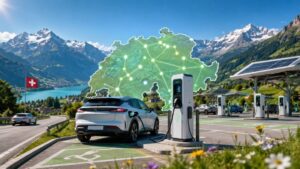 E-Auto laden Schweiz 2026: Wo Strom im Sommer am g&uuml;nstigsten ist, welche neuen Ladestationen kommen und wie Sie auf Autobahn und Ferienroute clever sparen. Aktueller Preisvergleich, Stand Mai 2026.
