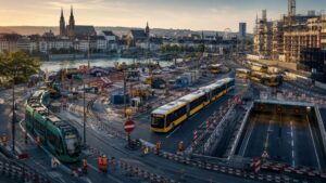 Tramumleitungen am Marktplatz, Ersatzbusse, gesperrte Autobahn-Anschl&uuml;sse und alle Baustellen: der komplette Verkehrs- und &Ouml;V-&Uuml;berblick f&uuml;r Basel in der Woche vom 27. Juli bis 2. August 2026.