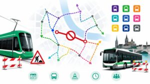 Keine Trams zwischen Barf&uuml;sserplatz und Schiffl&auml;nde: Bis 6. September 2026 sind 9 Linien umgeleitet. Alle Umleitungen, Ersatzbusse, Termine und Tipps zur Marktplatz-Baustelle in Basel im &Uuml;berblick.