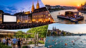 Allianz Cinema auf dem M&uuml;nsterplatz, Floss Festival auf dem Rhein, Sommerfest der Fondation Beyeler und Rheinschwimmen: Alle Events, Preise und Tipps f&uuml;rs Wochenende 8./9. August 2026 in Basel.